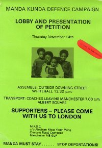 Image of an anti deportation campaign poster